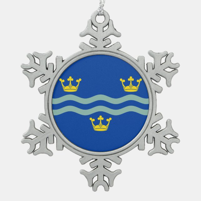 Ornement Flocon De Neige Flag of Cambridgeshire (Devant)