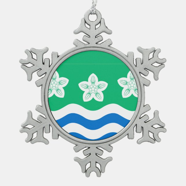 Ornement Flocon De Neige Flag of Cumberland (Devant)