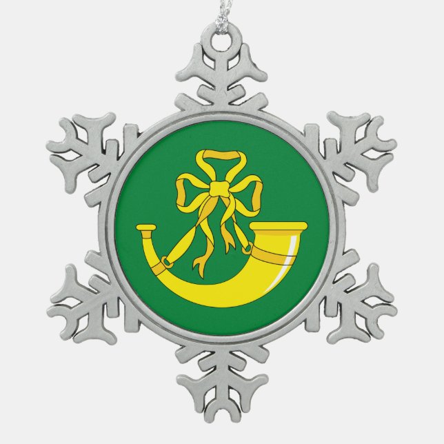 Ornement Flocon De Neige Flag of Huntingdonshire (Devant)