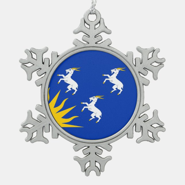 Ornement Flocon De Neige Flag of Merionethshire (Devant)