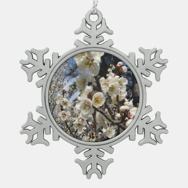 Ornement Flocon De Neige Fleur de cerisier blanc / Sakura / ク(桜) (Devant)