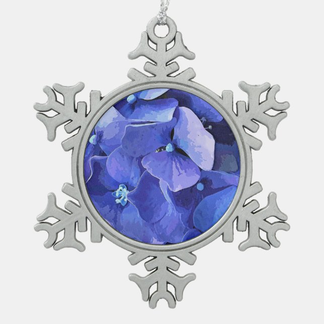 ORNEMENT FLOCON DE NEIGE FLEURS DE JARDIN (Devant)