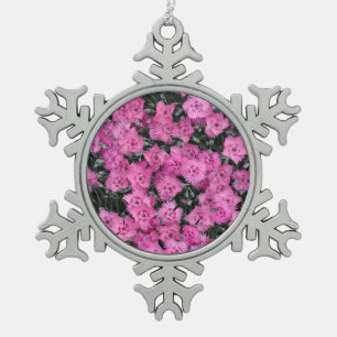 Ornement Flocon De Neige Fleurs de willim rose