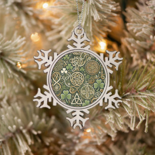 Ornement Flocon De Neige Floraison celtique