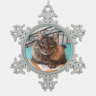 Ornement Flocon De Neige Fluffy Chat Ornament