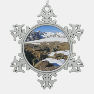 Ornement Flocon De Neige Fonte de neige dans les montagnes Rocheuses