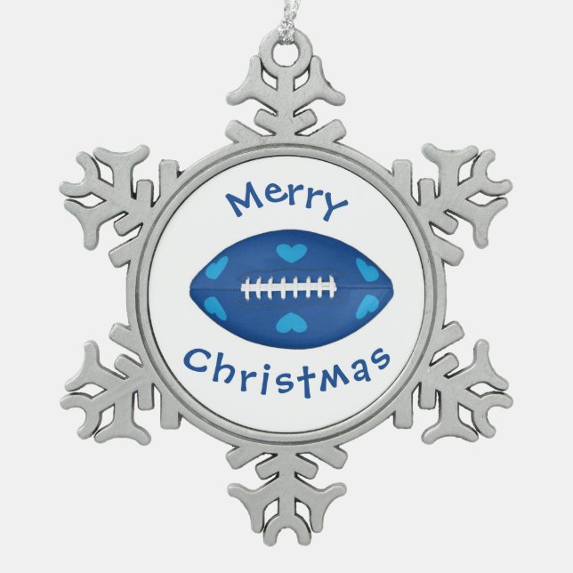 Ornement Flocon De Neige  #football Christmas tree decoration   (Devant)