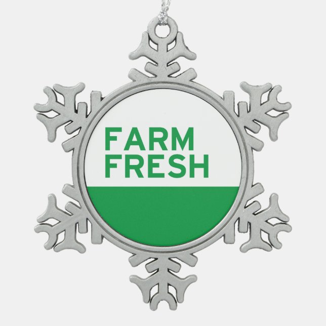 Ornement Flocon De Neige Fraîcheur (Devant)