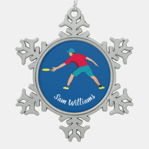 Ornement Flocon De Neige Frisbee ultime