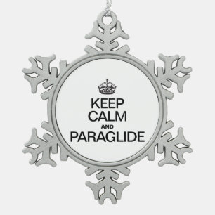 ORNEMENT FLOCON DE NEIGE GARDER CALME ET PARAGLIDE