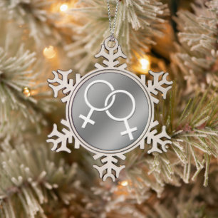 Ornement Flocon De Neige gay pride Ornament Personnalisé Dons d'Amour Lesbi