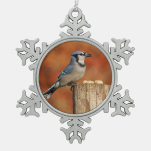 Ornement Flocon De Neige Geai bleu