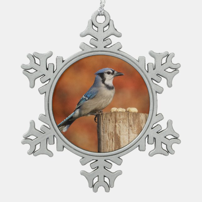 Ornement Flocon De Neige Geai bleu (Devant)
