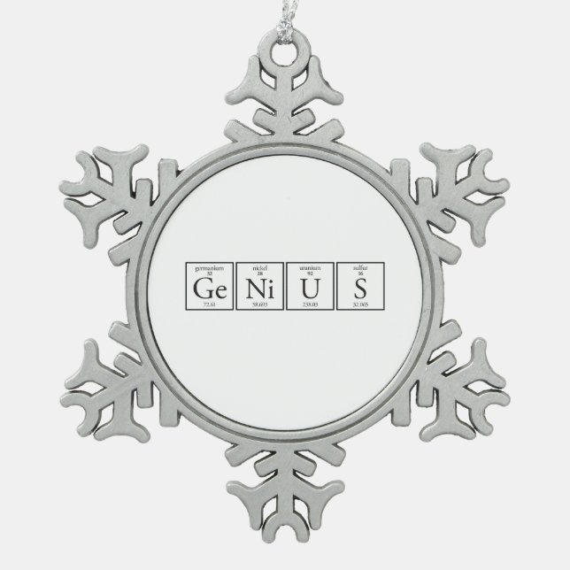 Ornement Flocon De Neige Génie (Devant)