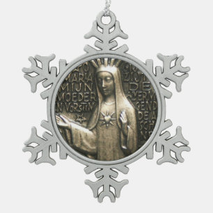 Ornement Flocon De Neige Gloire à Marie