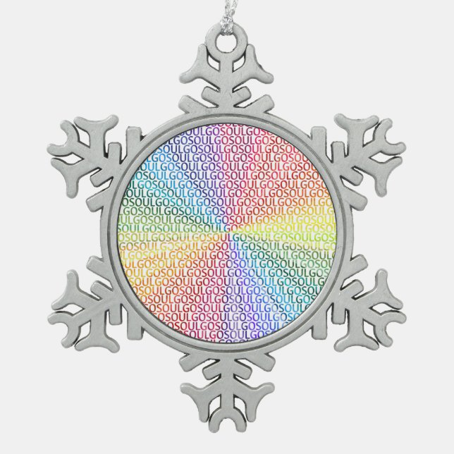Ornement Flocon De Neige Go Soul! (Devant)