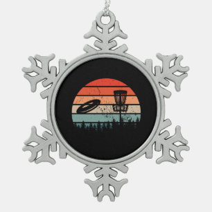 Ornement Flocon De Neige Golf Rétro Disque