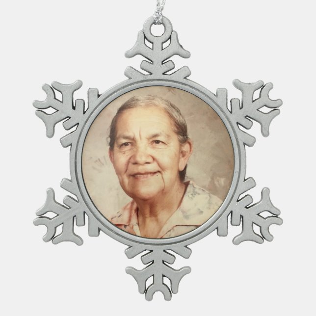 Ornement Flocon De Neige Grandma Sylvia Huerta (Devant)