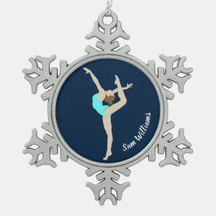 Ornement Flocon De Neige Gymnaste féminine