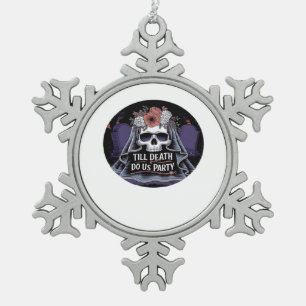 Ornement Flocon De Neige Halloween Mariage Mariage Éffrayant parti Hallowee