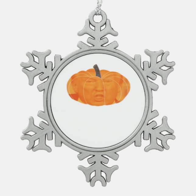 Ornement Flocon De Neige Halloween Trumpkin extra classique (Devant)