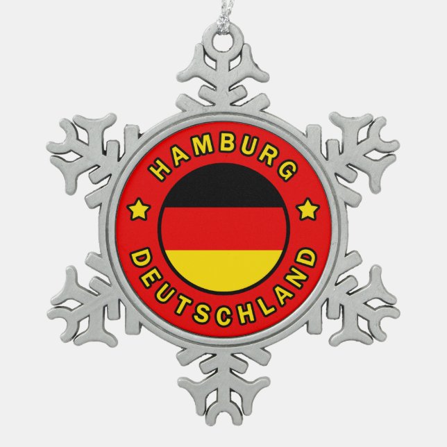 Ornement Flocon De Neige Hambourg Deutschland (Devant)