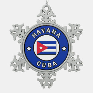 Ornement Flocon De Neige Havane Cuba