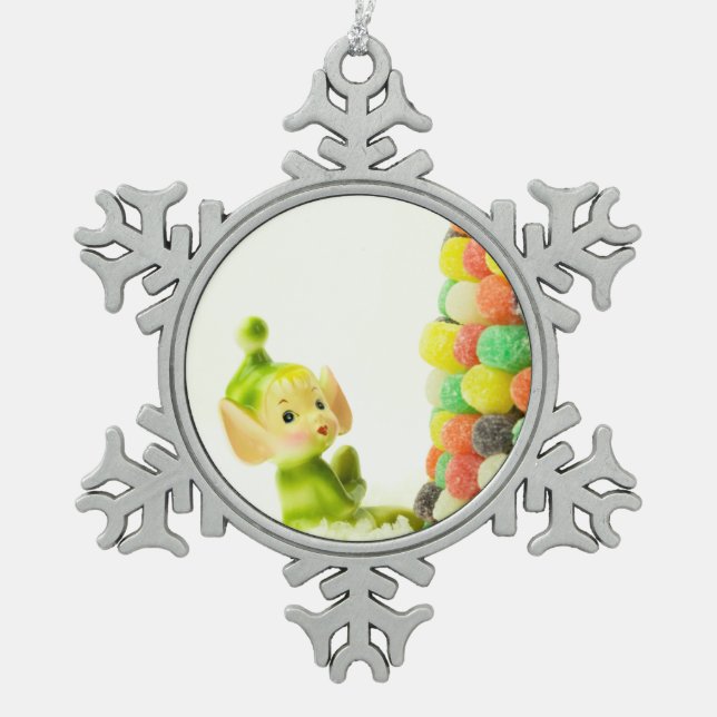 Ornement Flocon De Neige Holly l'Elfe Pixie (Devant)
