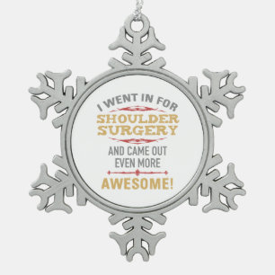 Ornement Flocon De Neige Humour de récupération de chirurgie de l'épaule