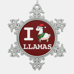 Ornement Flocon De Neige I lamas de lama