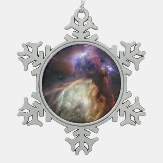 Ornement Flocon De Neige Image JWST des étoiles de Rho Ophiuchi (Devant)