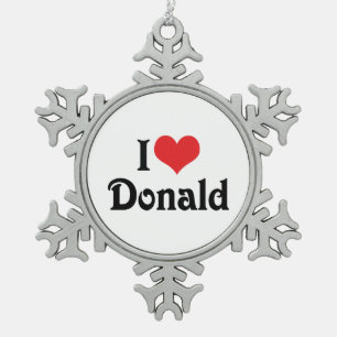 Ornement Flocon De Neige J'adore Donald