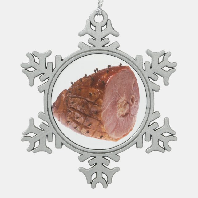 Ornement Flocon De Neige Jambon vitré (Devant)