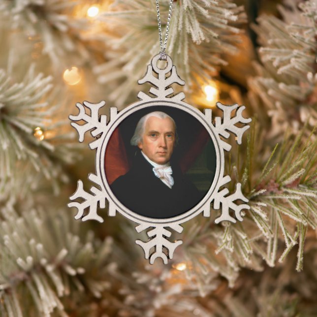 Ornement Flocon De Neige James Madison le 4ème président : Amérique colonia (Arbre)