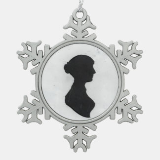 Ornement Flocon De Neige Jane Austen Silhouette