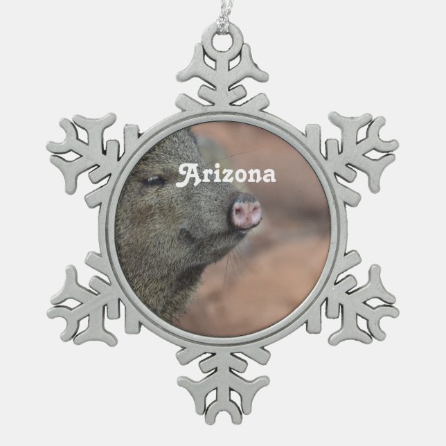 Ornement Flocon De Neige Javelina (Devant)