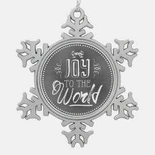 Ornement Flocon De Neige Joyeuse Fête Joyeux Noël au Monde