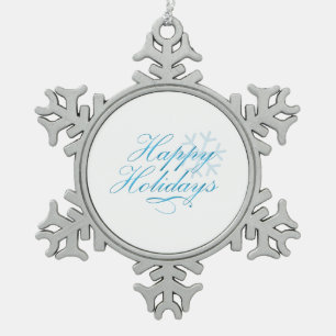 Ornement Flocon De Neige Joyeuses fêtes