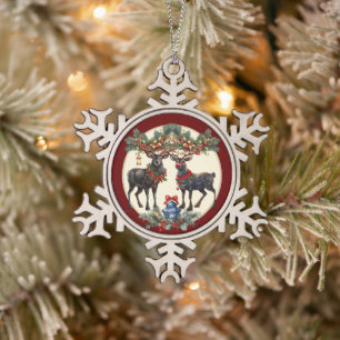 Ornement Flocon De Neige Joyeux Noël