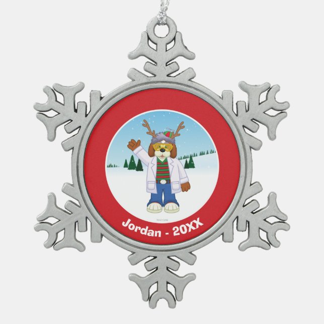 Ornement Flocon De Neige Jr. de Hausenfeffer de "Goober" de Harold J. (Devant)