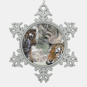 Ornement Flocon De Neige Jungle primitive Imprimer Noël