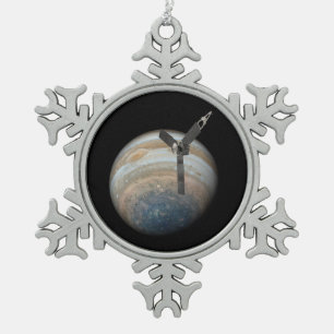 Ornement Flocon De Neige Juno Spacecraft à Planet Jupiter
