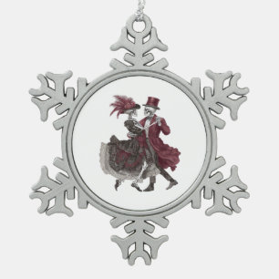 Ornement Flocon De Neige Jusqu'à ce que la mort nous sépare - Couple de squ