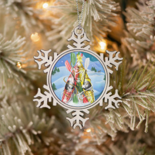 Ornement Flocon De Neige Kayak Christmas Tree Merveilles de la nature