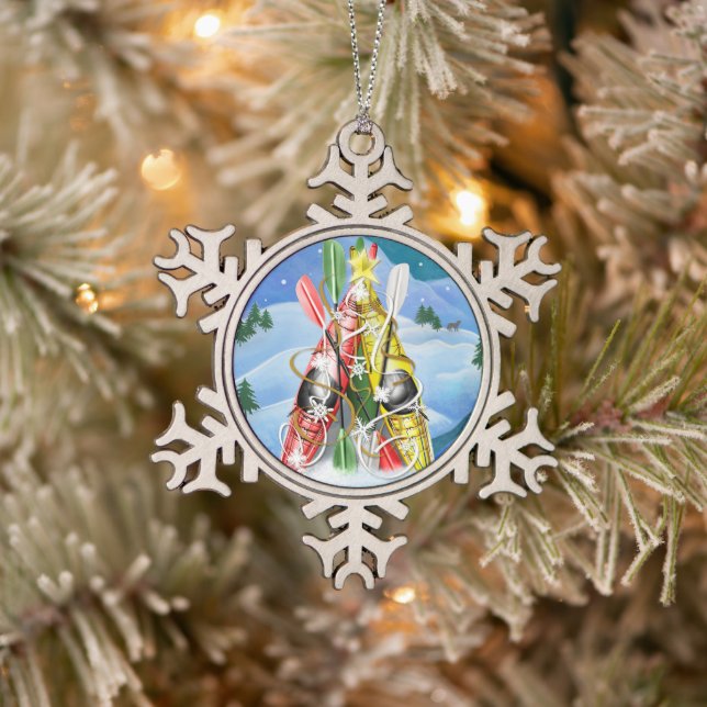 Ornement Flocon De Neige Kayak Christmas Tree Merveilles de la nature (Arbre)
