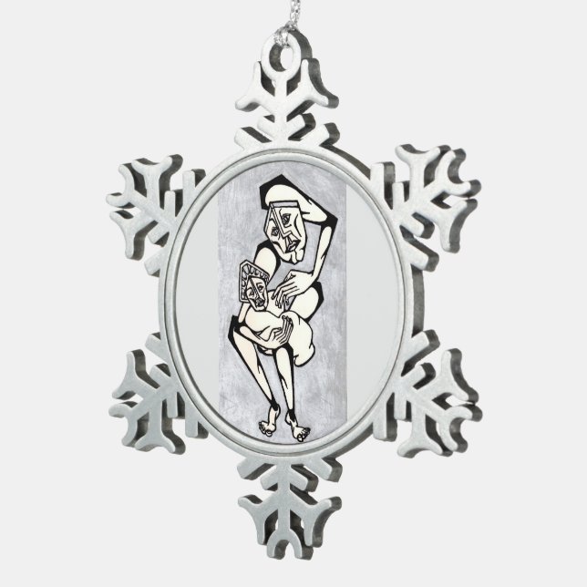 Ornement Flocon De Neige KNASH Madonna et l'enfant (Vue impression)