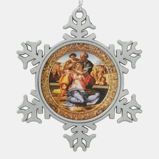 Ornement Flocon De Neige La Sainte Famille (Devant)