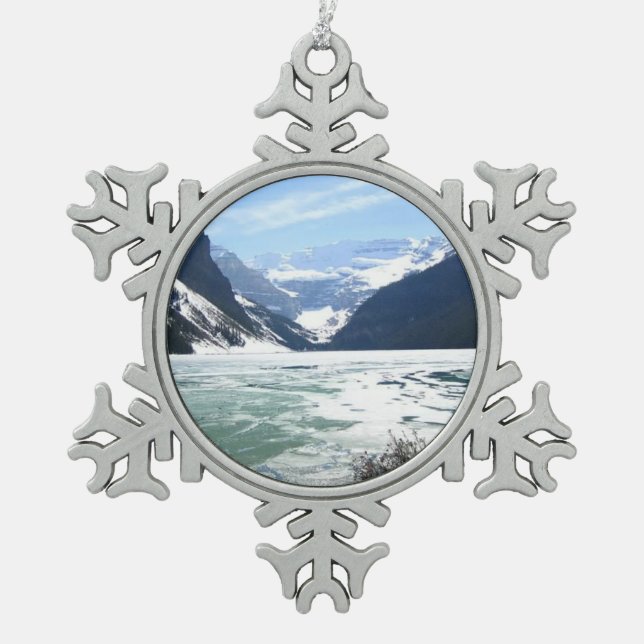Ornement Flocon De Neige Lake Louise, Banff, Alberta, Canada (Devant)