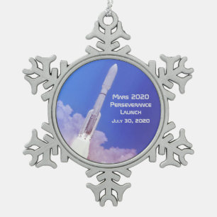 Ornement Flocon De Neige Lancement de la persévérance Mars 2020