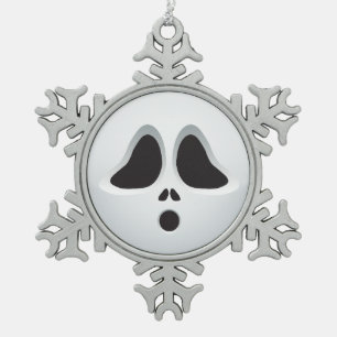 Ornement Flocon De Neige Le cri perçant Halloween Emoji